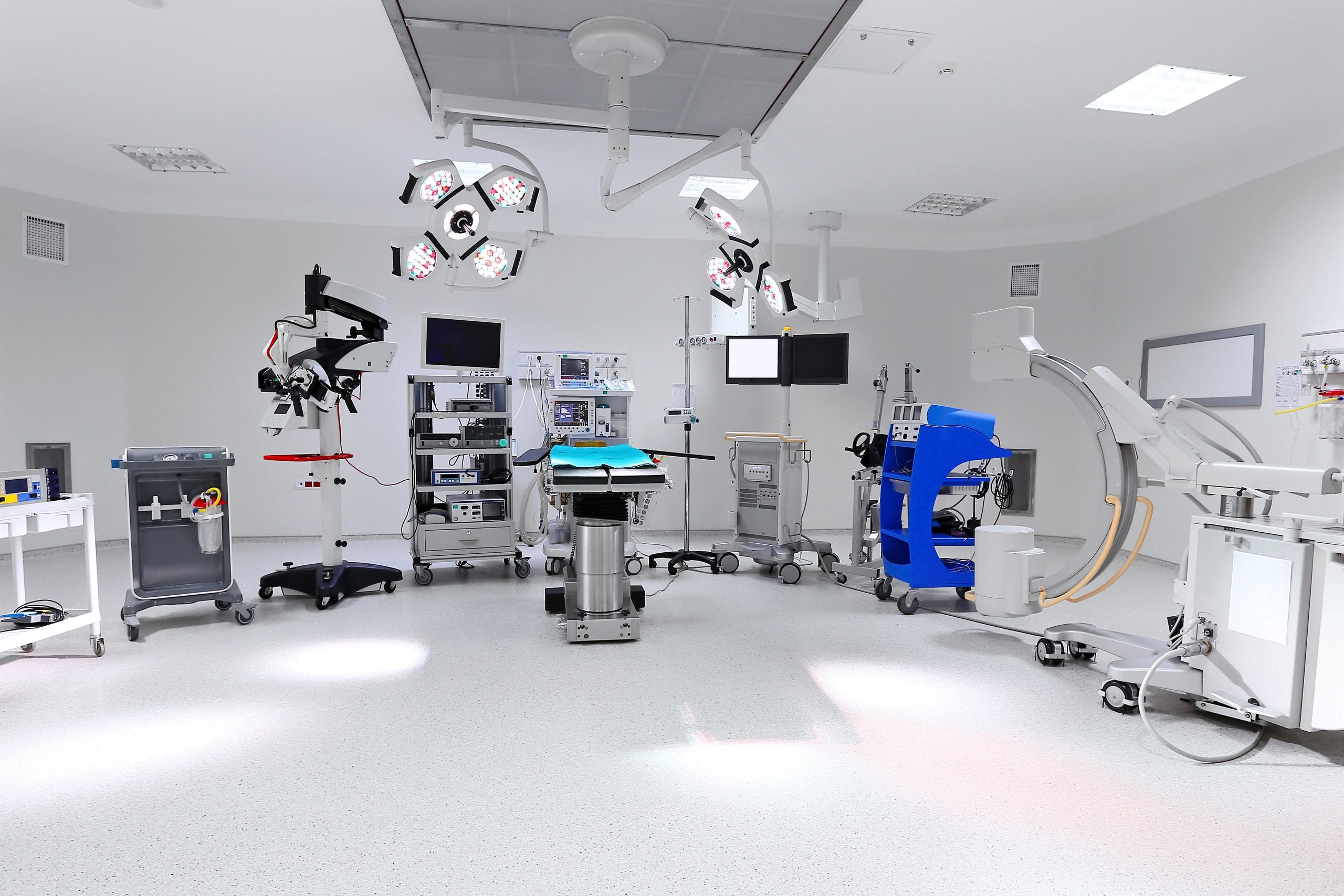 Modern operating room prepared for advanced procedures